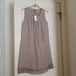 NWT Rosemarine 100% Italian Linen Summer Dress, Sm